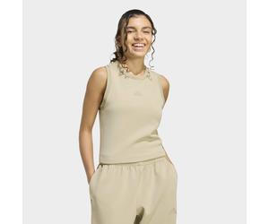 Tanktop ADIDAS SPORTSWEAR "W ALL SZN SL TK", Damen, Gr. M, beige (wonder cargo), Obermaterial: 51% Polyester, 25% Modal, 15% Baumwolle, 9% Elasthan, Rundhals, Tops Tanktop, schmal geschnitten, aus deh