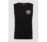 Tanktop aus Baumwollle mit Frontprint M schwarz 2165605.99D2.M