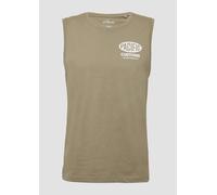 Tanktop aus Baumwollle mit Frontprint XL Grün 2165605.78D2.XL