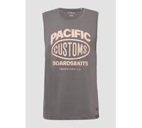 Tanktop aus Baumwollle mit Frontprint XXL grau 2165605.94D1.XXL