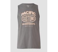 Tanktop aus Baumwollle mit Frontprint XXL grau 2169631.94D1.XXL