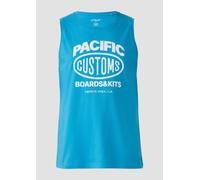 Tanktop aus Baumwollle mit Frontprint XXL türkis 2169631.62D1.XXL