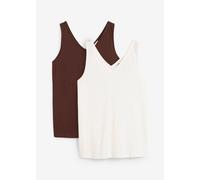 Tanktop aus reiner Bio-Baumwolle (2er Pack) 40/42 (M)