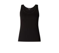 Tanktop BASE LEVEL CURVY, Damen, Gr. 48, schwarz, Jersey, Obermaterial: 94% Baumwolle, 6% Elasthan, unifarben, normal hüftbedeckend, Rundhals, Tops Tanktop, in großen Größen (67723308-48) schwarz