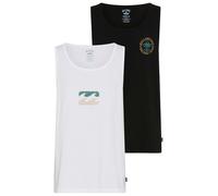 Tanktop BILLABONG "ESTRADA ICON DOUBLEPACK", Herren, Gr. 3XL, schwarz, weiß, Obermaterial: 100% Baumwolle, Tops Tanktop, 2er-Pack, aus Baumwolle (28663047-XXXL) schwarz, weiß