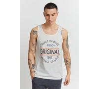 Tanktop BLEND "BHAlvarez", Herren, Gr. L, snow weiß, Web, 100% Baumwolle, bedruckt, regular fit normal, Rundhals, Tops Tanktop, Lässiges Tanktop mit Rundhalssauschnitt (42252164-L) snow weiß
