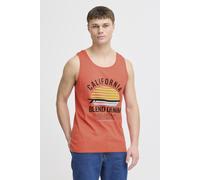 Tanktop BLEND "BHCali", Herren, Gr. M, rot (coral sea rot), Web, 100% Baumwolle, bedruckt, regular fit, Rundhals, angesetztes Bündchen, Tops Tanktop, Lässiges Tanktop mit Rundhalssauschnitt und Print 