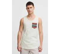 Tanktop BLEND "BHElei", Damen, Gr. 3XL, egret, Web, 100% Baumwolle, gemustert, regular fit normal, Rundhals, Tops Tanktop, Lässiges Tanktop mit Rundhalssauschnitt (31307262-XXXL) egret