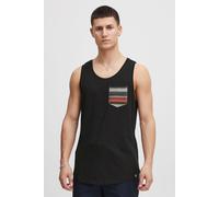 Tanktop BLEND "BHElei", Damen, Gr. L, schwarz, Web, 100% Baumwolle, gemustert, regular fit normal, Rundhals, Tops Tanktop, Lässiges Tanktop mit Rundhalssauschnitt (59415863-L) schwarz