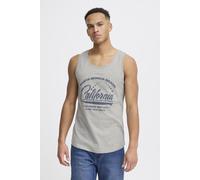 Tanktop BLEND "BHGalifo", Herren, Gr. M, beige (stone mix), Web, 100% Baumwolle, gemustert, regular fit, Rundhals, Tops Tanktop, Lässiges Tanktop mit Print (84626513-M) stone mix