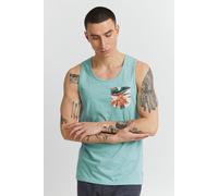 Tanktop BLEND "BHTroppo", Herren, Gr. XXL, blau (canal blau), Web, 100% Baumwolle, gemustert, regular fit normal, Rundhals, Tops Tanktop, Lässiges Tanktop mit Rundhalssauschnitt (50606547-XXL) canal b