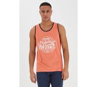 Tanktop BLEND "BHWalex", Herren, Gr. M, rot (coral sea rot), Web, 100% Baumwolle, unifarben, regular fit, Rundhals, eng angesetztes Bündchen, Tops Tanktop, Lässiges Tanktop mit Rundhalssauschnitt (111