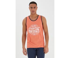 Tanktop BLEND "BHWalex", Herren, Gr. M, rot (coral sea rot), Web, 100% Baumwolle, unifarben, regular fit, Rundhals, eng angesetztes Bündchen, Tops Tanktop, Lässiges Tanktop mit Rundhalssauschnitt (111