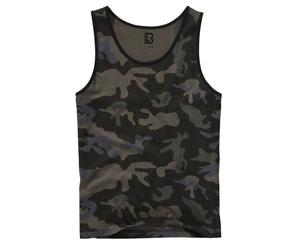 Tanktop BRANDIT "Brandit Herren Tank Top", Herren, Gr. 7XL, grün (schwarzcamo), 100% Baumwolle, unifarben, normal, Tops Tanktop (45805427-7XL) schwarzcamo