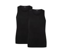 Unterhemd CAMANO "comfort", Herren, Gr. S, N-Gr, schwarz, Obermaterial: 100% Baumwolle, eng, tiefer Rundhals, Unterhemden Unterhemd, mit tiefem Rundhals (11175835-S) schwarz
