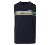 Tanktop CASAMODA "CASAMODA Tanktop Print", Herren, Gr. XXL, blau (dunkelblau), 100% Baumwolle, Tops Tanktop (25427333-XXL) dunkelblau