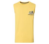 Tanktop CASAMODA "CASAMODA Tanktop Print", Herren, Gr. XXL, gelb, 100% Baumwolle, Tops Tanktop (44725243-XXL) gelb