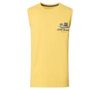 Tanktop CASAMODA "CASAMODA Tanktop uni", Herren, Gr. XL, gelb, 100% Baumwolle, Tops Tanktop (44725243-XL) gelb