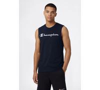 Tanktop CHAMPION "BASICS Sleeveless T-Shirt Large Logo", Herren, Gr. S, nny, Obermaterial: 100% Baumwolle, normal, Rundhals, Tops Tanktop, sportliche Schnittform, sportlicher Stil, mit Rundhalsausschn