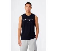 Tanktop CHAMPION "BASICS Sleeveless T-Shirt Large Logo", Herren, Gr. XL, nbk, Obermaterial: 100% Baumwolle, normal, Rundhals, Tops Tanktop, sportliche Schnittform, sportlicher Stil, mit Rundhalsaussch