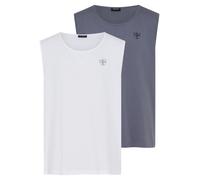 Tanktop CHIEMSEE "2pack Men Tank Top", Herren, Gr. M, weiß, Obermaterial: 100% Baumwolle, Tops Tanktop, für vielseitige Aktivitäten, ideal für Schwimmen, sportlicher Stil (45619408-M) weiß