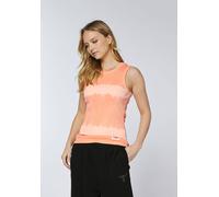 Tanktop CHIEMSEE, Damen, Gr. 34, melon, 95% Baumwolle, 5% Elasthan, slim fit, tiefer Rundhals, Tops Tanktop, - mit kleiner Logostickerei im Nacken (24097920-XS) melon