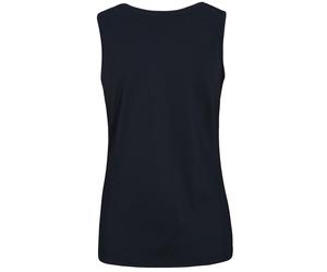 Tanktop CLARINA "Hannah", Damen, Gr. 36, blau (marine), Obermaterial: 100% Baumwolle., unifarben, Rundhals, Tops Tanktop, Pima Cotton Interlock (75254822-36) marine