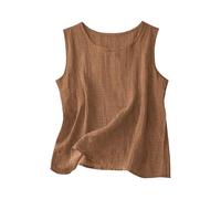Tanktop Damen Oversize Ärmellos Tank Top Sexy Sommer Bluse Elegant Casual Oberteile Modische Tshirt Bequem Tanktops Elegante Einfarbig Sommertops Basic Tshirt Baumwolle Große Größe Tunika Blusen