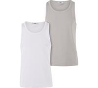 Tanktop DEF "DEF DEF Tank Tops", Herren, Gr. XL, grau (hellweiß, micro chip), 100% Baumwolle, unifarben, normal, Tops Tanktop (34121244-XL) hellweiß, micro chip