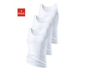 Tanktop H.I.S "Feinripp", Herren, Gr. 5M, weiß, Feinripp, Obermaterial: 100% Baumwolle, unifarben, Basic, figurbetont, tiefer Rundhals, eingefasste Kante, Tops Tanktop, aus weicher Baumwollqualität (3