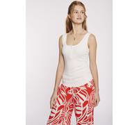 Tanktop HAILY’S "SL M TP La44ren", Damen, Gr. XS (34), weiß, Jersey, Obermaterial: 68% Modal, 29% Viskose, 3% Elasthan, unifarben, hüftlang, tiefer Rundhals, Tops Tanktop (48524155-XS)