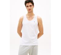 Tanktop, Herren, Gr. M (50), weiß, Web, Obermaterial: 100% Baumwolle, TOMMY HILFIGER UNDERWEAR, unifarben, regular fit normal, Rundhals, Tops Tanktop, Regular fit mit Rundhalsausschnitt (51856739-M)