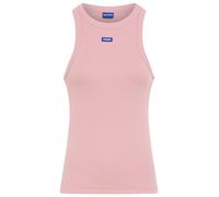 Tanktop HUGO BLUE "Easy Tank", Damen, Gr. L (40), light, pastel pink 681, Feinripp, Obermaterial: 96% Baumwolle, 4% Elasthan, unifarben, slim fit normal, Rundhals, Tops Tanktop (16881512-L) light, pas