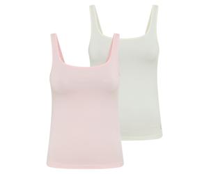 Tanktop HUGO UNDERWEAR, Damen, Gr. M, open pink 694, Jersey, Obermaterial: 95% Baumwolle, 5% Elasthan, tiefer Rundhals, Tops Tanktop, Rundhals (67536540-M) open pink 694