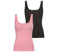Tanktop HUGO UNDERWEAR, Damen, Gr. XS, rosa (opnen pink 690), Jersey, Obermaterial: 95% Baumwolle, 5% Elasthan, tiefer Rundhals, Tops Tanktop, Rundhals (69966606-XS) opnen pink 690