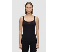 Tanktop HUGO UNDERWEAR "Signature", Damen, Gr. L, schwarz, Obermaterial: 90% Modal, 10% Elasthan, Basic, slim fit, tiefer Rundhals, Tops Tanktop (45766611-L) schwarz