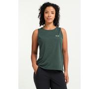 Tanktop JACK WOLFSKIN "WILDTRAIL TANK TOP W", Damen, Gr. L (42/44), sago palm, Obermaterial: 100% Polyester, normal, Rundhals, Tops Tanktop (62327866-L) sago palm