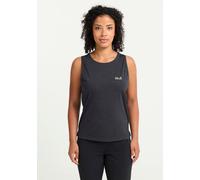 Tanktop JACK WOLFSKIN "WILDTRAIL TANK TOP W", Damen, Gr. XS (34), phantom, Obermaterial: 100% Polyester, normal, Rundhals, Tops Tanktop (87798408-XS) phantom