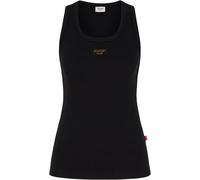 Tanktop JOOP JEANS "Tana", Damen, Gr. XS, schwarz, Jersey, Obermaterial: 100% Baumwolle, unifarben, regular fit normal, tiefer Rundhals, Tops Tanktop, mit Logoprint (67199340-XS) schwarz