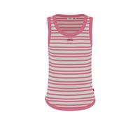Tanktop JOOP JEANS "Tiani", Damen, Gr. M, medium pink, Rippware, Obermaterial: 94% Baumwolle, 6% Elasthan, geringelt, regular fit, Rundhals, Tops Tanktop, im Streifendesign (90688265-M) medium pink