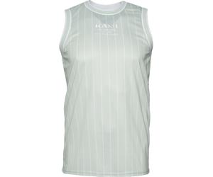 Tanktop KARL KANI "Karl Kani Herren", Herren, Gr. XS, mint, weiß, 100% Polyester (Recycelt), unifarben, slim fit, Tops Tanktop (75940603-XS) mint, weiß