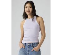 Tanktop LEVI'S "ESSENTIAL RACER TANK", Damen, Gr. M (38), garment dye fa191913 lavender blau rib, Jersey, Obermaterial: 95% Baumwolle, 5% Elasthan, slim fit normal, Rundhals, Tops Tanktop, Slim Fit (5