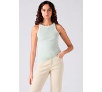 Tanktop LEVI'S "ESSENTIAL RACER TANK", Damen, Gr. M (38), garment dye fa191913 pale blau rib, Jersey, Obermaterial: 95% Baumwolle, 5% Elasthan, slim fit normal, Rundhals, Tops Tanktop, Slim Fit (98290