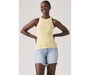 Tanktop LEVI'S "ESSENTIAL RACER TANK", Damen, Gr. S (36), garment dye fa191913 french vanilla rib, Jersey, Obermaterial: 95% Baumwolle, 5% Elasthan, slim fit normal, Rundhals, Tops Tanktop, Slim Fit (