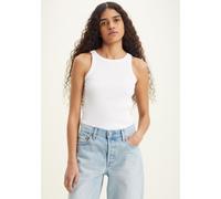 Tanktop LEVI'S "ESSENTIAL RACER TANK", Damen, Gr. XS (32), weiß, Jersey, Obermaterial: 100% Baumwolle, unifarben, slim fit normal, Rundhals, Tops Tanktop, Slim Fit (55108944-XS) weiß