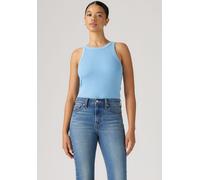 Tanktop LEVI'S "ESSENTIAL RACER TANK", Damen, Gr. XS (34), garment dye fa191913 alaskan blau rib, Jersey, Obermaterial: 95% Baumwolle, 5% Elasthan, slim fit normal, Rundhals, Tops Tanktop, Slim Fit (4