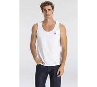 Tanktop LEVI'S "LSE HOUSEMARK TANK", Damen, Gr. L, weiß (hellweiß), Jersey, Obermaterial: 100% Baumwolle, unifarben, regular fit normal, Rundhals, Tops Tanktop, mit Logo Stickerei (79153110-L) hellwei