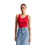 Tanktop MARC O'POLO DENIM, Damen, Gr. S, carmine rot, Jersey, Obermaterial: 96% Baumwolle, 4% Elasthan, slim fit normal, tiefer Rundhals, Tops Tanktop, slim fit aus Bio-Baumwoll-Stretchjersey (2309256