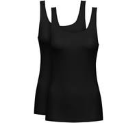 Tanktop MEY "Pure Sense", Damen, Gr. XXS (XS), schwarz, Feinripp, Obermaterial: 50% Viskose, 46% Polyamid, 4% Elasthan, unifarben, figurbetont hüftbedeckend, tiefer Rundhals, Tops Tanktop, ohne auftra