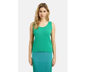 Tanktop MILANO ITALY, Damen, Gr. XL, grün (apple), Rippware, Material: 70% Viskose, 30% Polyester, unifarben, slim fit normal, Rundhals, Tops Tanktop, aus Feinstrick (93241626-XL) apple
